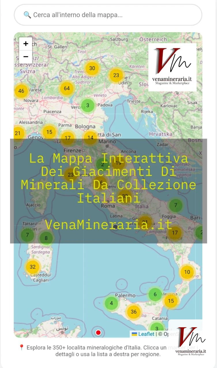L'Atlante dei Minerali d'Italia: la Mappa Interattiva per Scoprire e Arricchire i Giacimenti