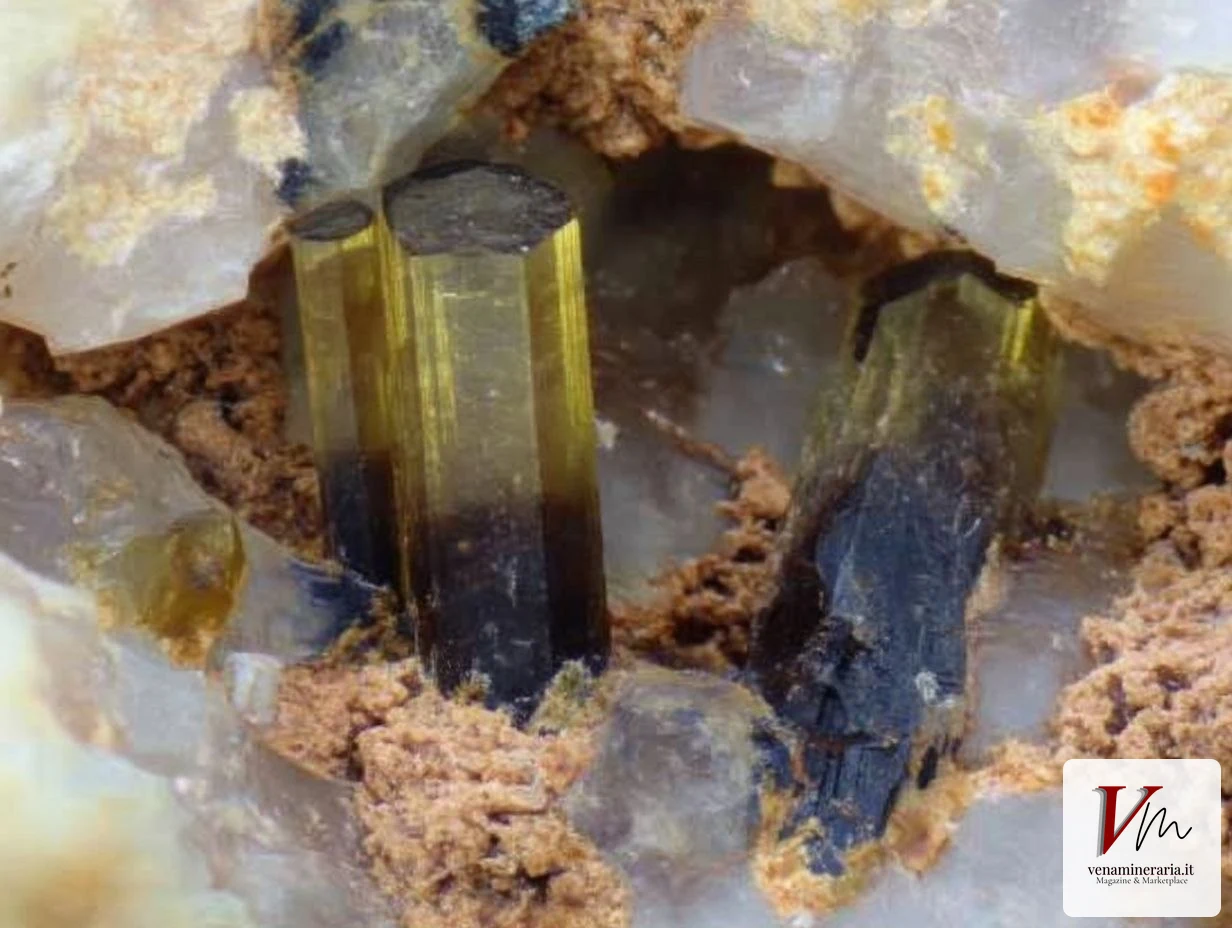 Pegmatite di Grotta d'Oggi, uno dei siti storici delle tormaline elbane presso San Piero in Campo