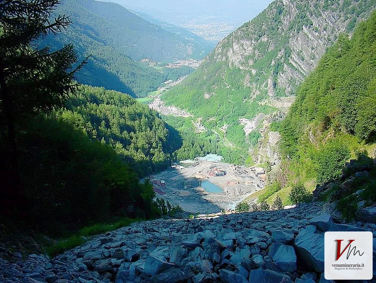 Vallone in Val Malenco presso l'area mineraria dismessa