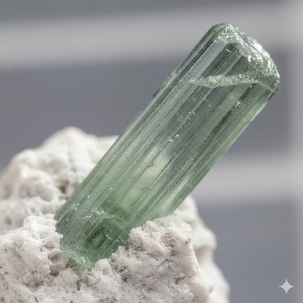 Pietre color moda 2026: l'ascesa del verde salvia (Tormalina e Prehnite).