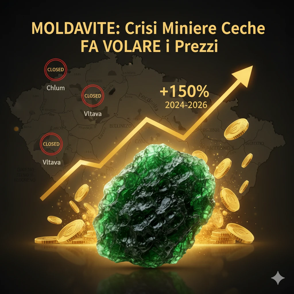 Moldavite: crisi delle miniere