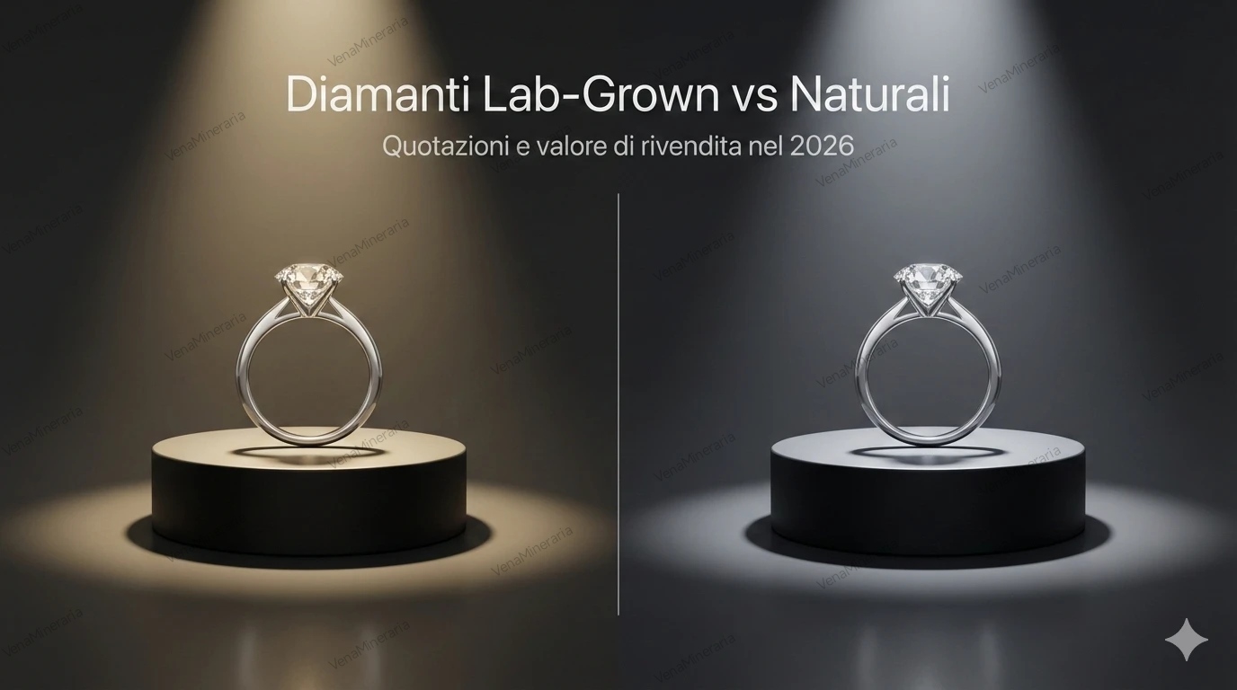 Diamanti Lab-Grown vs Naturali: Quotazioni e valore di rivendita nel 2026.