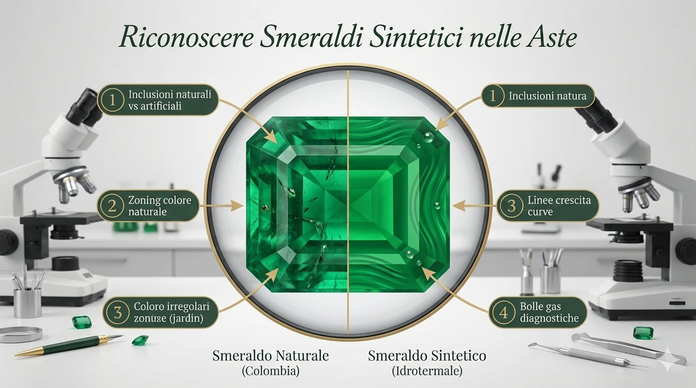 Smeraldi Idrotermali: Come non farsi ingannare dalle pietre sintetiche nelle aste online.