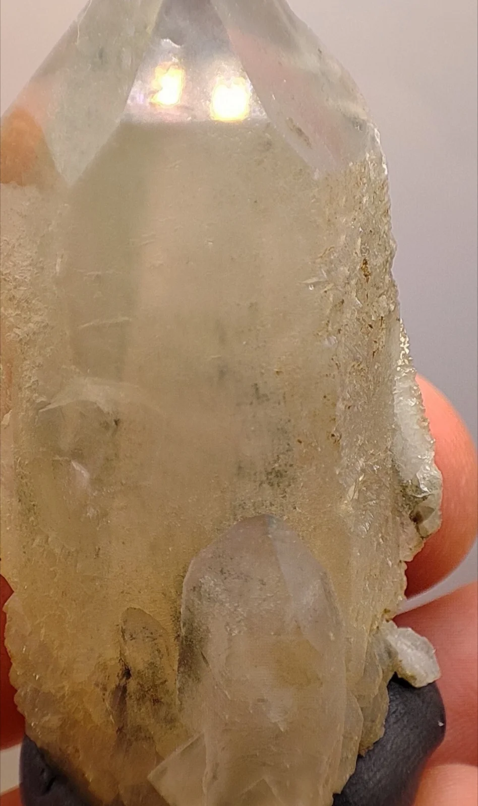 Cristallo Di Quarzo Con Fantasma Verde - Mongolia