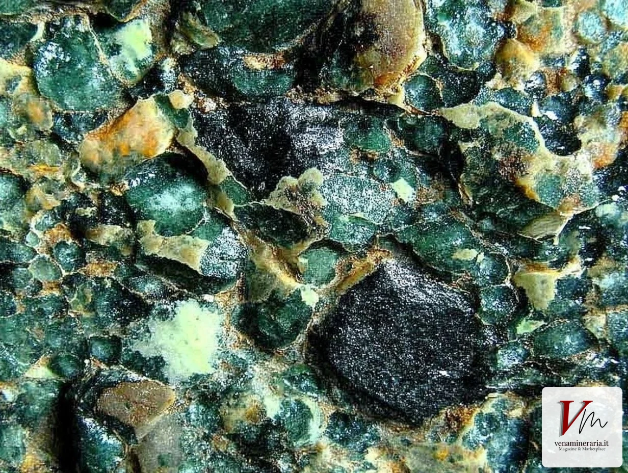 Glauconite — Verde, verde-oliva, verde-nerastro, sistema monoclino, durezza 2 | minerale