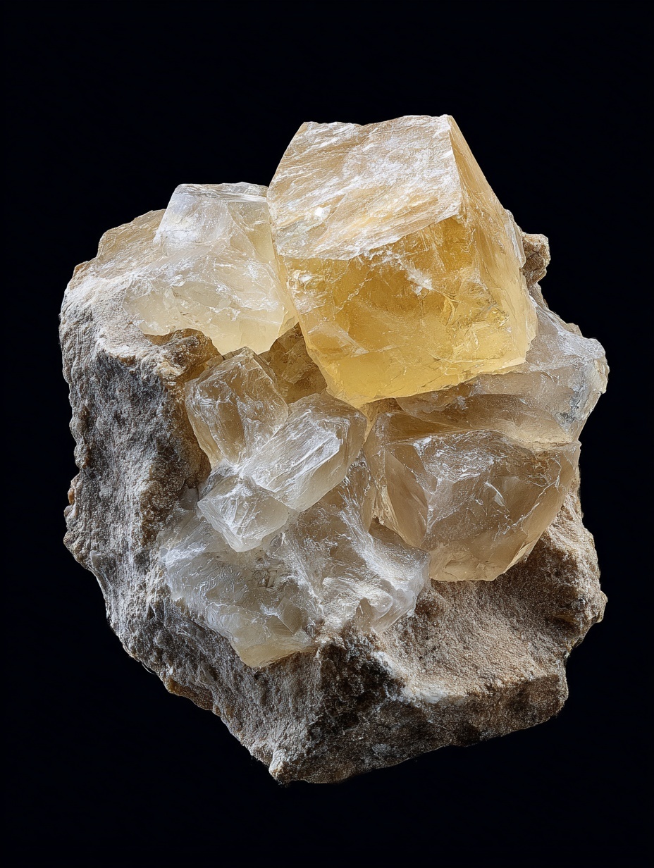 Pietra minerali di una calcite siciliana