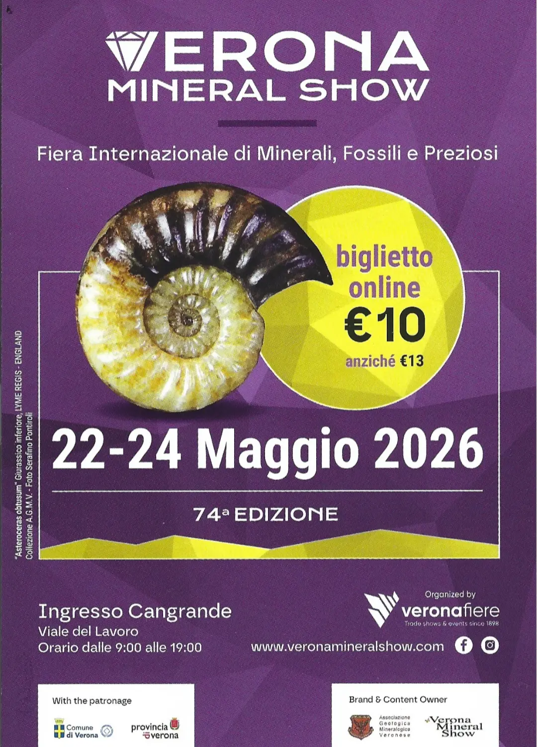 VERONA MINERAL SHOW 2026: IL CUORE DELLA TERRA RIVIVE A VERONA